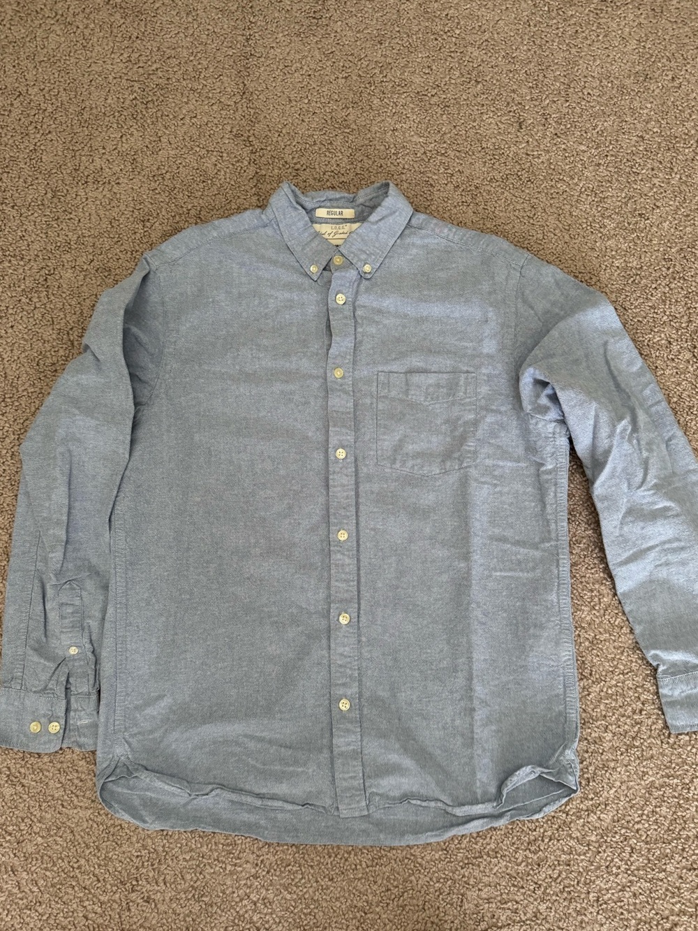 H&M Men's Pale Blue Button-Down Shirt